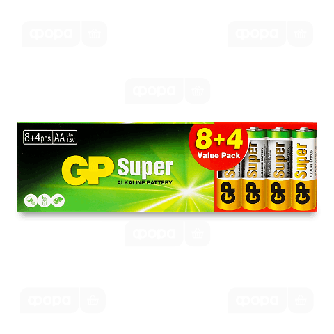 Батарейки GP 15A8/4-2UE лужні AA LR6