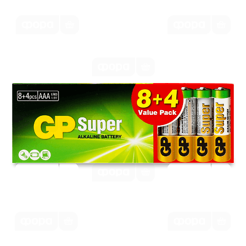 Батарейки GP 24A8/4-2UE лужні AAA LR03