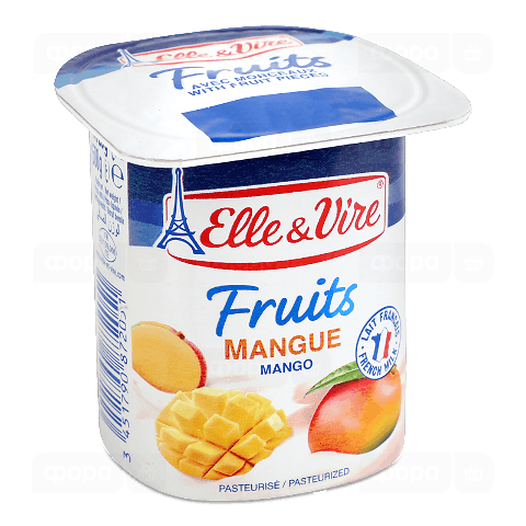 Десерт молочний Elle&Vire з манго 2,3% стакан