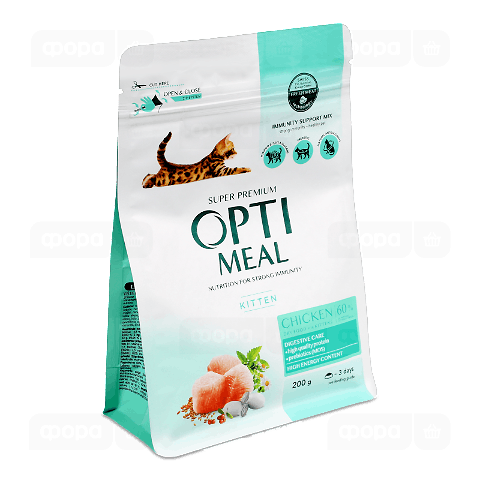 Корм для кошенят Optimeal курка сухий