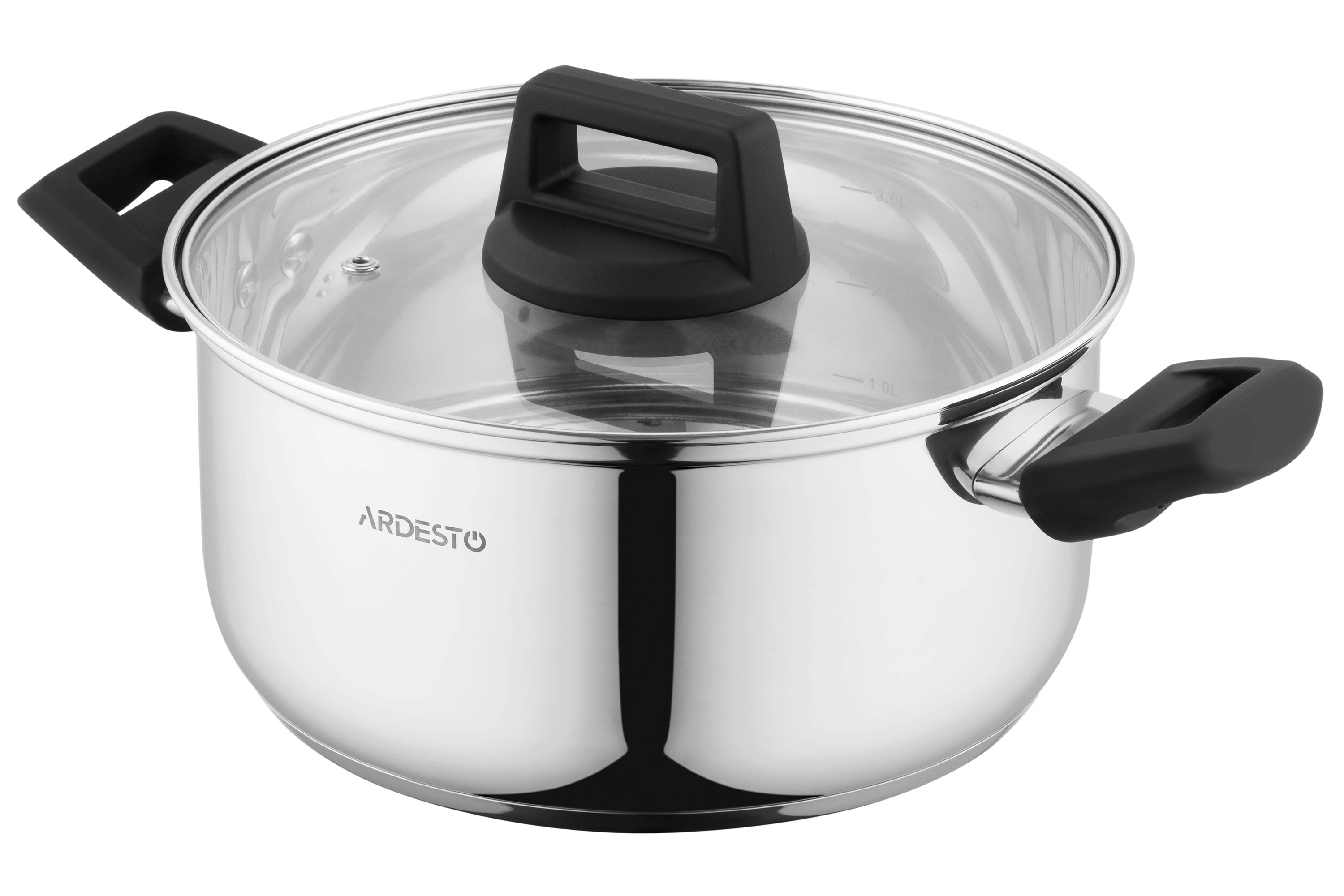 Каструля Ardesto Gemini з кришкою, 22 см, 3.8 л (AR3538G)