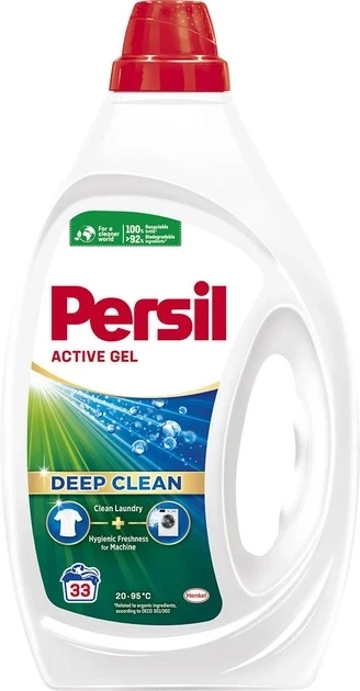 Гель для прання Persil Active Gel Deep Clean 33 цикли прання, 1.485 л