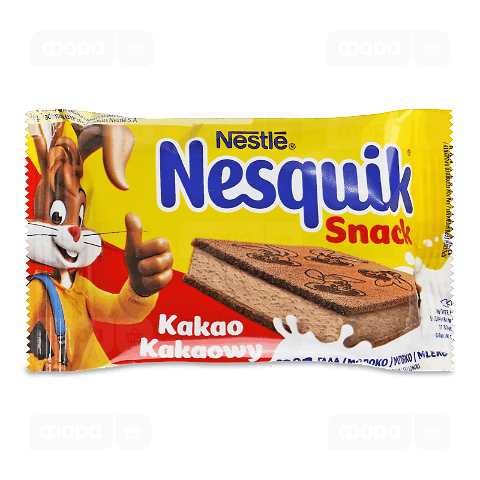 Тістечко бісквітне Nestle Nesquik з какао і молочним кремом