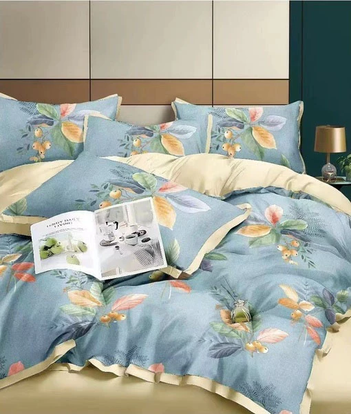 Комплект постільної білизни Soho Elle Floret Olive Сатин Євро (6999175)