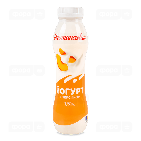 Йогурт Яготинський з персиком 1,5%