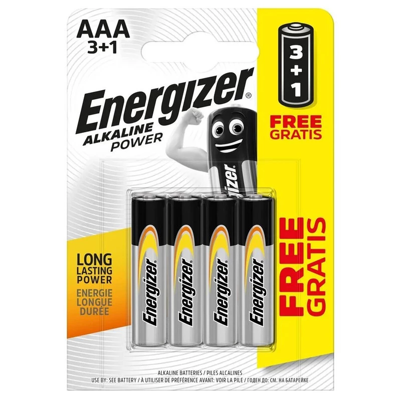 Батарейки Energizer AAA 3+1шт.