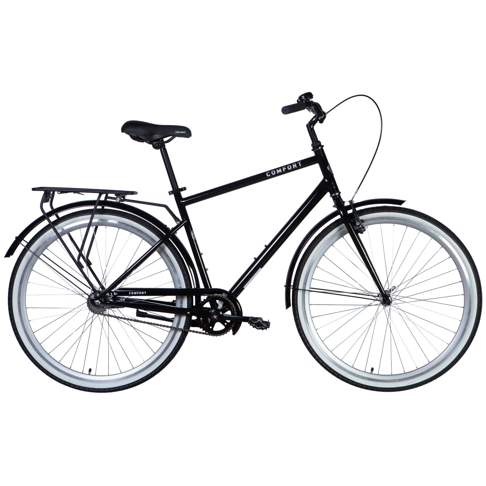 Велосипед Dorozhnik Comfort Male Velosteel ST 28" 20" 2025 чорний (OPS-D-28-451)