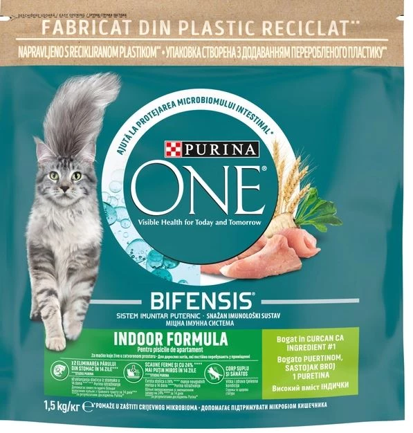 Корм для котів 1,5 кг. Purina One Indoor Formula