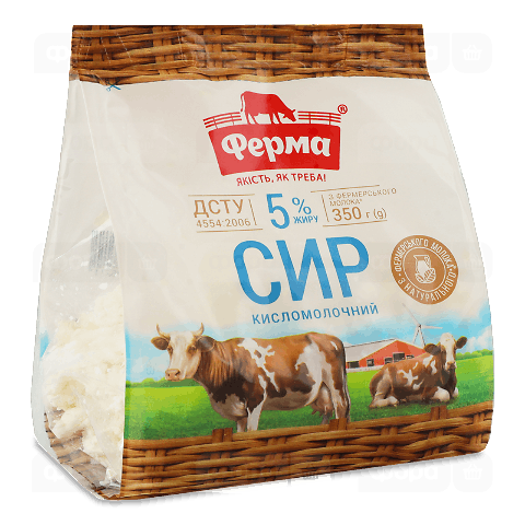 Сир «Ферма» кисломолочний 5%