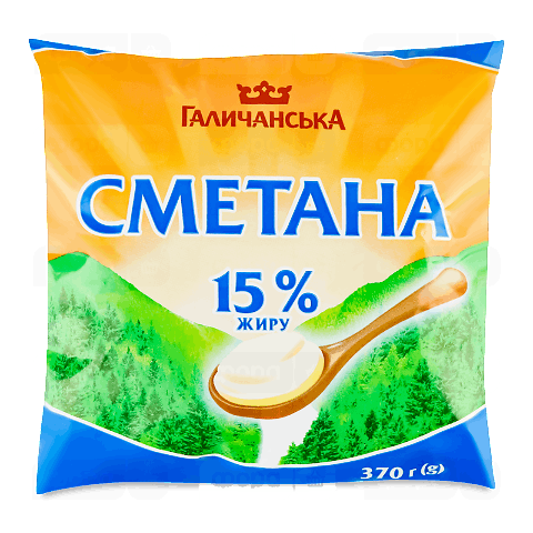 Сметана «ГаличанськА» 15% п/е