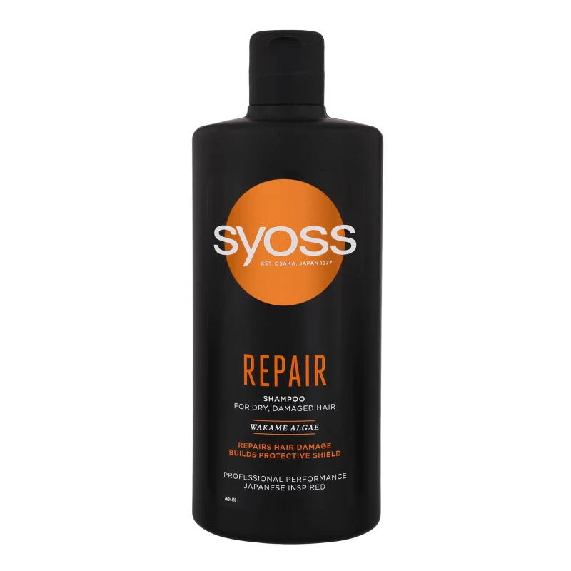 Шампунь для сухого пошкодженого волосся з водоростями вакаме Repair Syoss 440мл