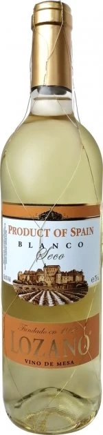 Вино Lozano Vino de Mesa сухе біле 11%, 0.75 л