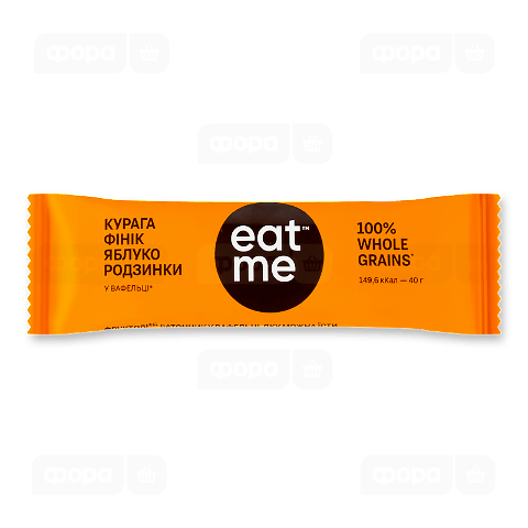 Батончик EatMe курага-фінік-яблуко-родзинки-злаки