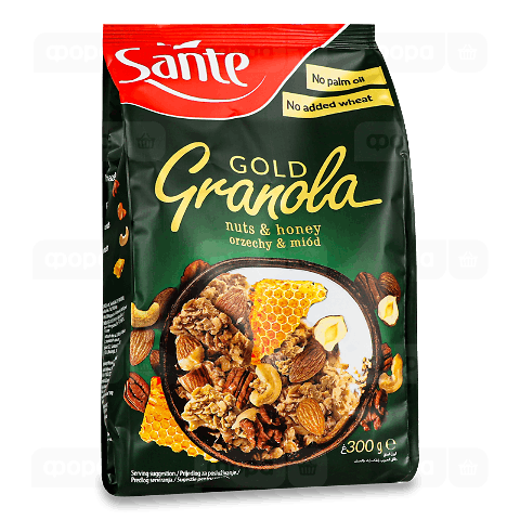 Гранола Sante Gold з горіхами та медом