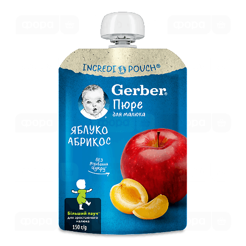 Пюре Gerber з яблук та абрикосів