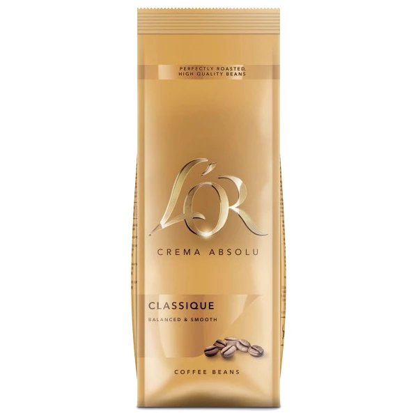 Кава L’or Crema Absolute Classic в зернах 500 г (8711000369852)
