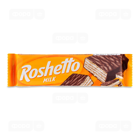 Вафлі Roshen Roshetto Milk глазуровані