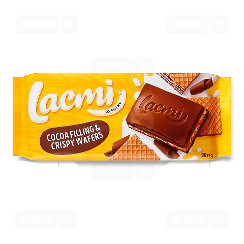 Шоколад молочний Roshen Lacmi шоколадна начинка-вафлі