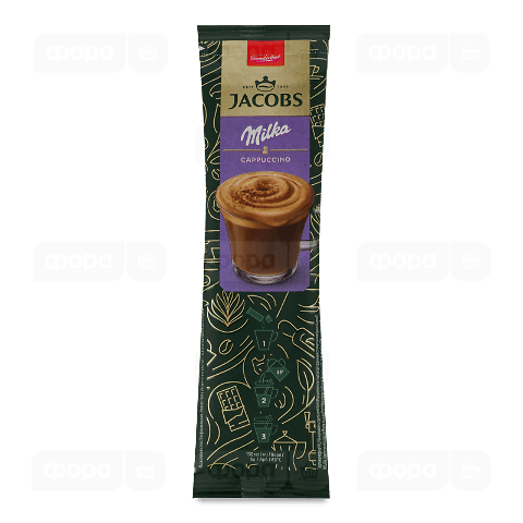 Напій кавовий Jacobs 3 в 1 Milka Cappuccino