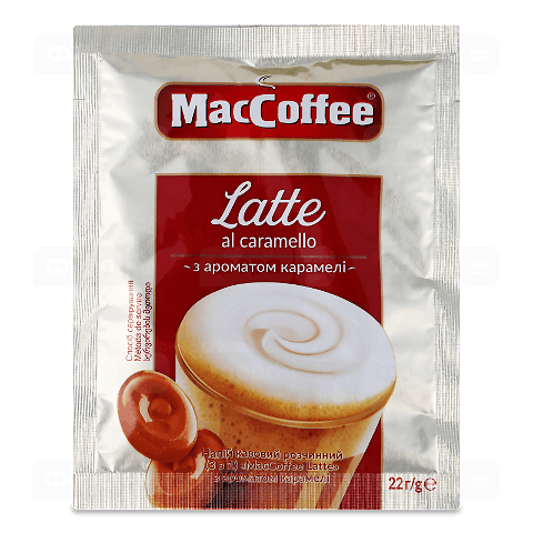 Напій кавовий MacCoffee 3в1 Latte al caramello
