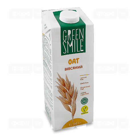 Напій ультрапастеризований Green Smile Oat вівсяний 2,5%