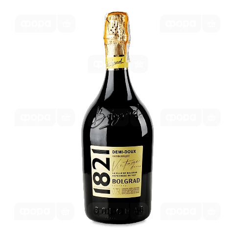 Вино ігристе Bolgrad Vintage 1821 біле напівсолодке