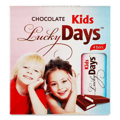 Шоколад молочний Kids Lucky Days з молочною начинкою