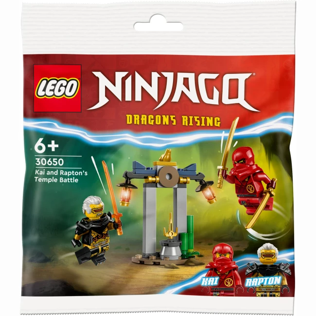 Конструктор LEGO Ninjago Битва за Храм Кая і Раптона 47 деталей (30650)
