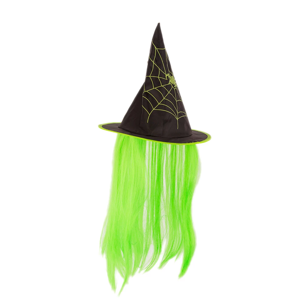 Капелюх відьми Halloween Accessories з волоссям, 31х30 см