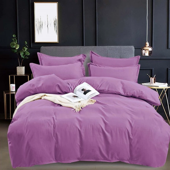Комплект постільної білизни Soho Elle Solo Lilac Сатин Євро (6999183)