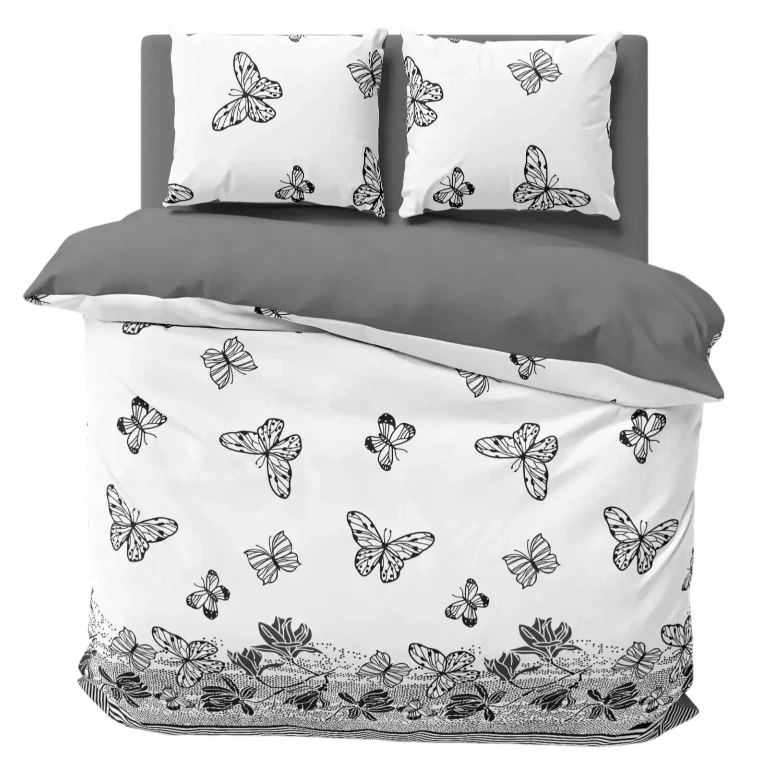 Комплект постільної білизни ТЕП Soft dreams Black Butterfly Ранфорс Євро 200x220 см (2000008909853)