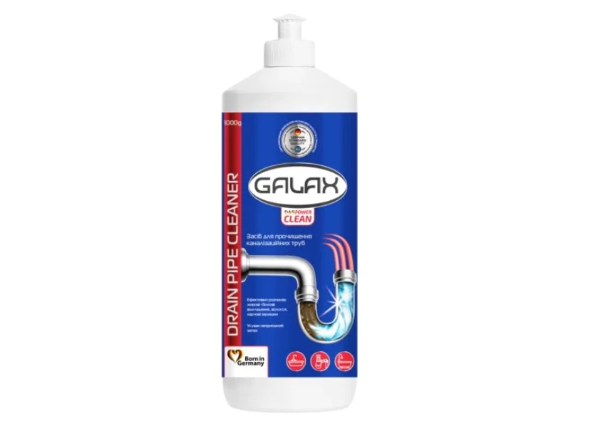 Засіб для чищення каналізаційних труб Galax das PowerClean, 1 л