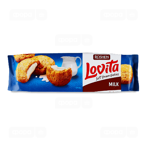 Печиво Roshen Lovita Soft Cream Cookies milk