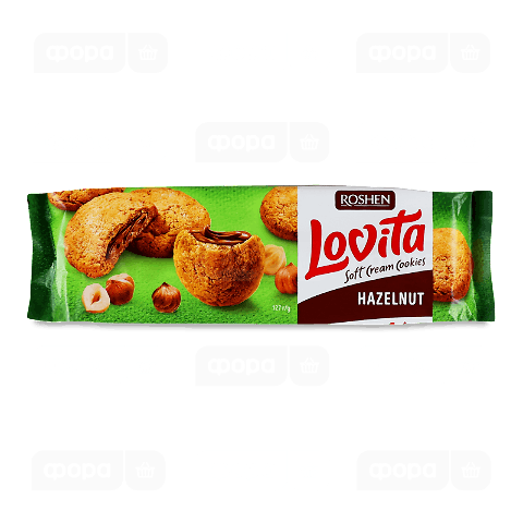 Печиво Roshen Lovita Soft Cream Cookies hazelnut