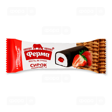 Сирок глазурований Ферма полуниця 23%
