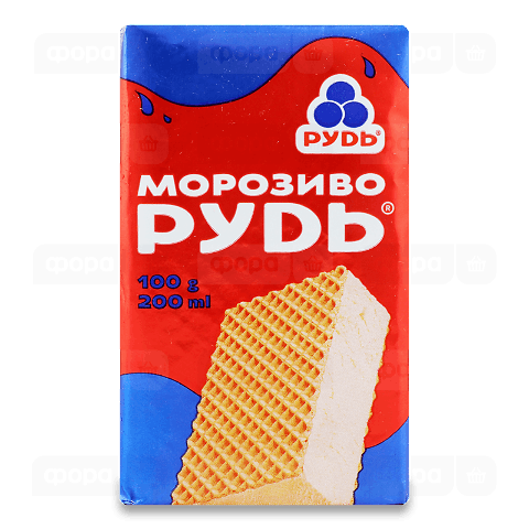 Морозиво Рудь брикет