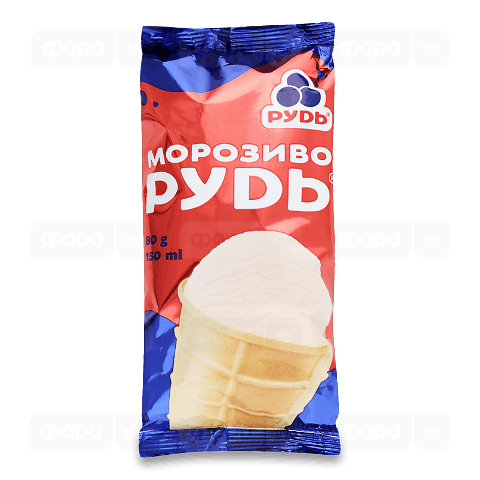 Морозиво «Рудь» у вафельному стаканчику