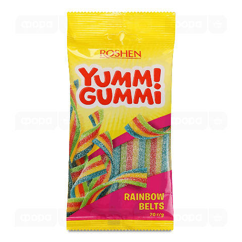 Цукерки Roshen Yummi Gummi Sour Belts