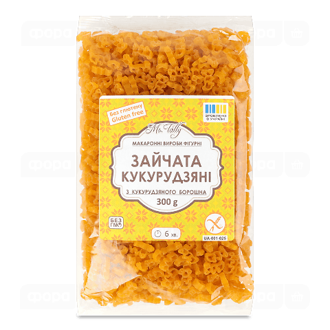 Вироби макаронні MSTally Зайчата кукурудзяні