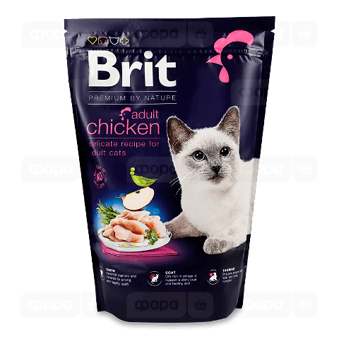 Корм для котів Brit Premium Nature з м'ясом курки, сухий