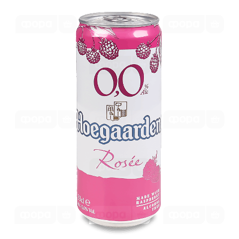 Пиво Hoegaarden Rosee світле безалкогольне з/б