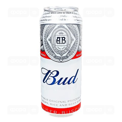 Пиво Bud свiтле з/б