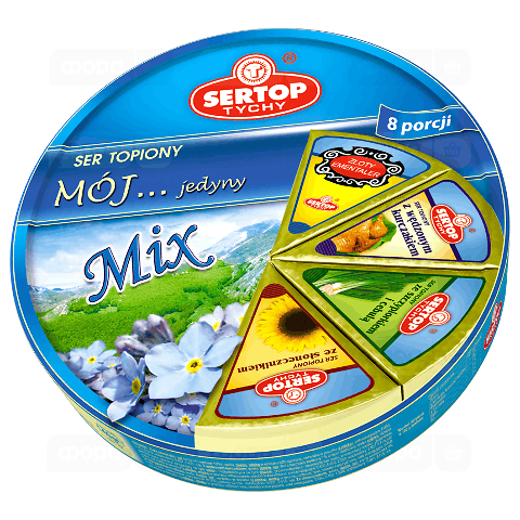 Сир плавлений Sertop Мікс Мій єдиний порційний 40%