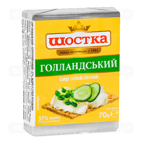 Сир плавлений Шостка Голландський 37%