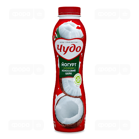 Йогурт «Чудо» «Кокосовий шейк» 2,5%, пляшка