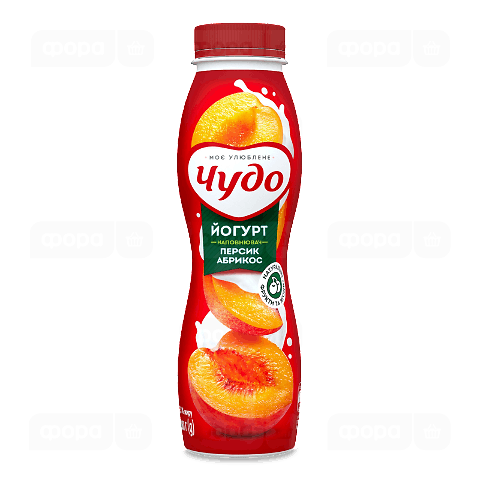 Йогурт «Чудо» персик-абрикос 2,5%