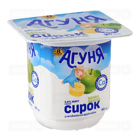 Сирок «Агуня» банан-яблуко 3,9%