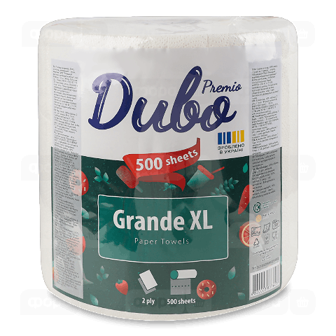 Рушники паперові «Диво» Premio Grande XL 2-шарові 500 аркушів