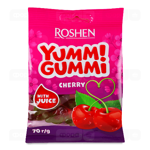 Цукерки Roshen Yummi Gummi Cherry желейні