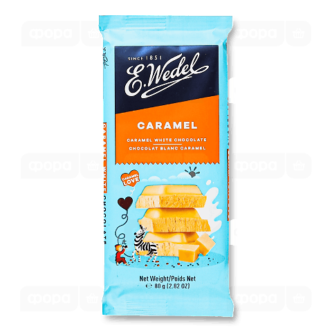 Шоколад білий E.Wedel з карамеллю